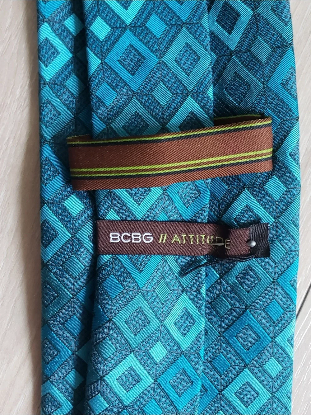 Men's Multicolor Silk Tie Set‎ - Blue, Teal & Red